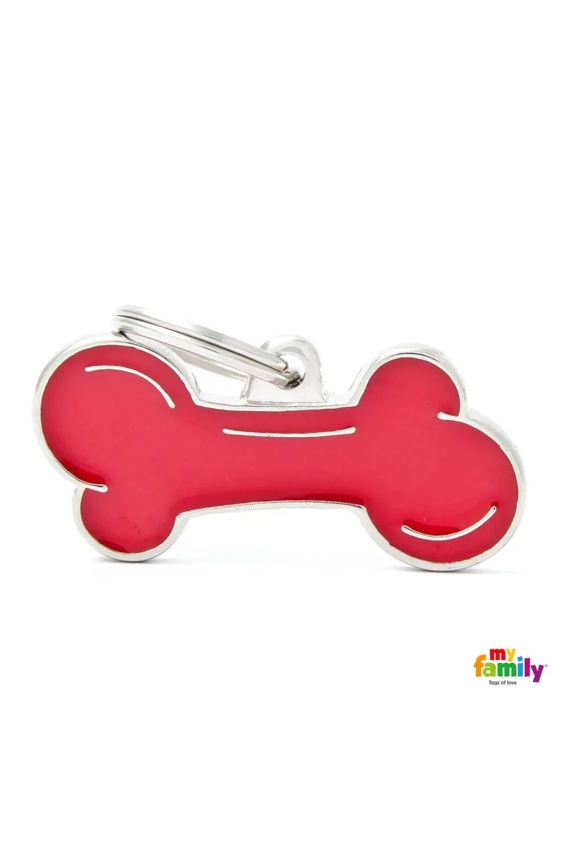 Chapas Perro  MF42BIGRED Classic Hueso Gde RJ