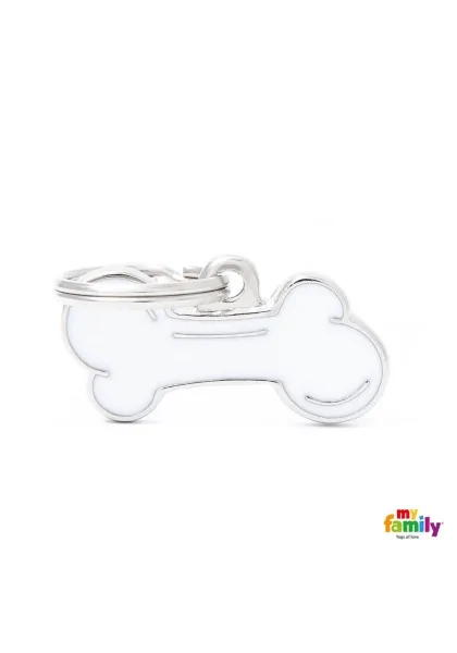 Chapas Perro  MF42SMALL Classic Hueso Peq BCO