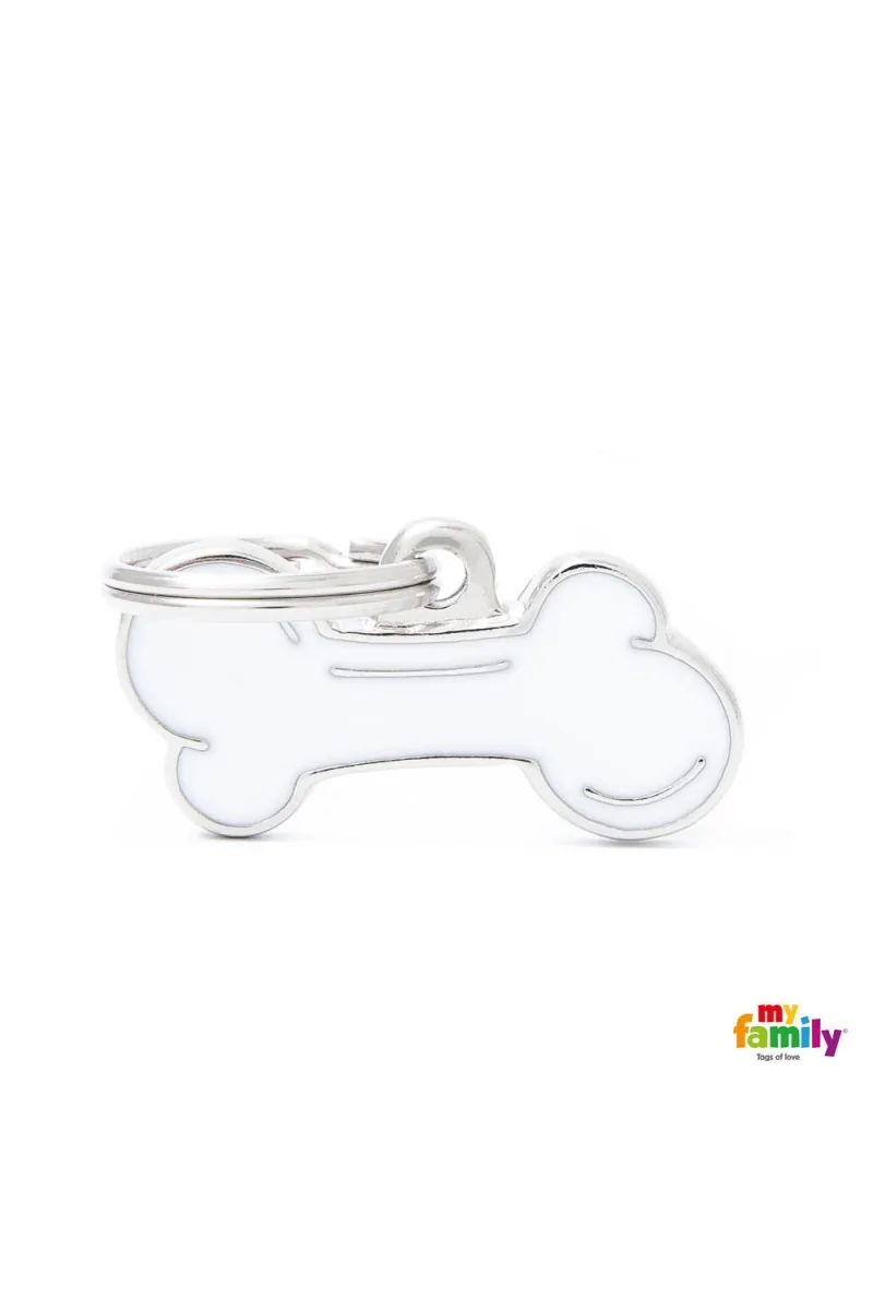 Chapas Perro  MF42SMALL Classic Hueso Peq BCO