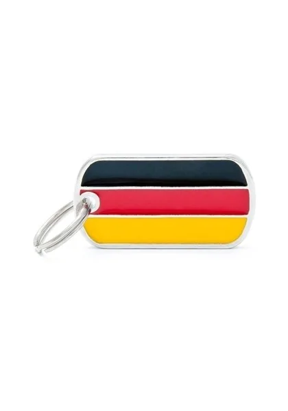 Chapas Gato,Perro  Fldeu01 Bandera Alemania