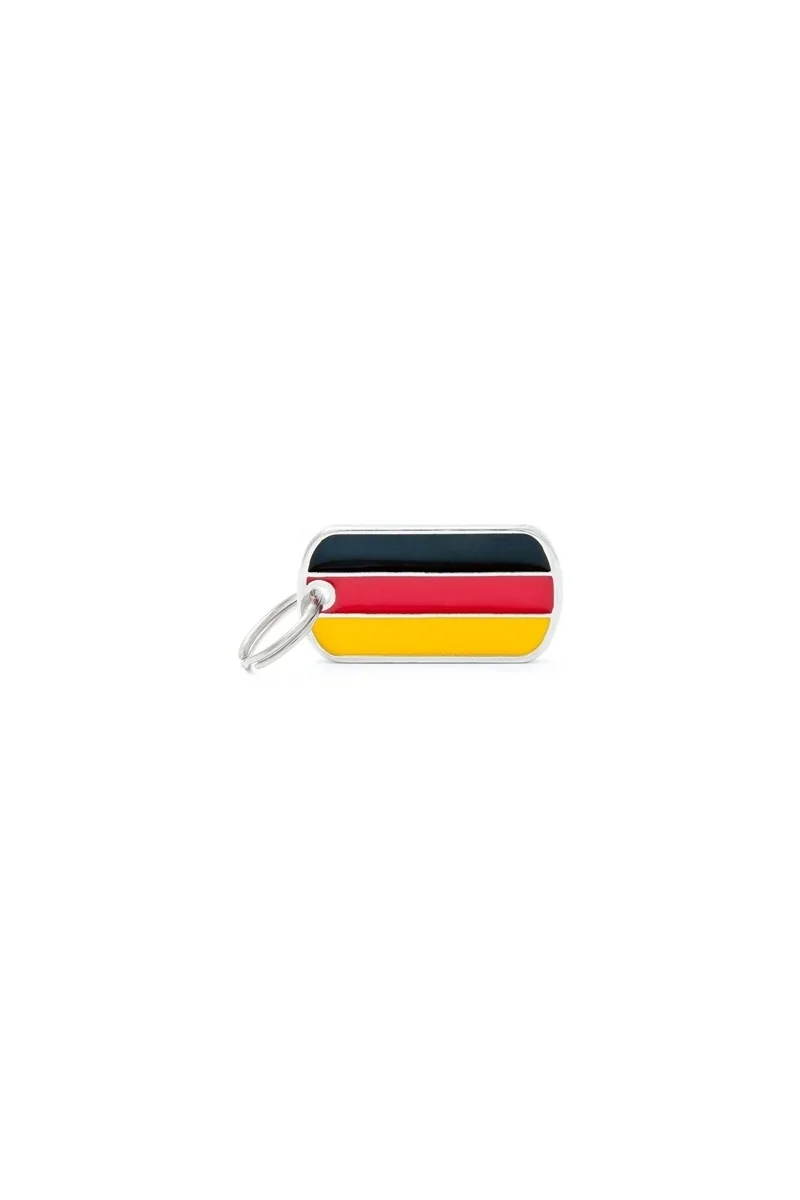 Chapas Gato,Perro  Fldeu01 Bandera Alemania