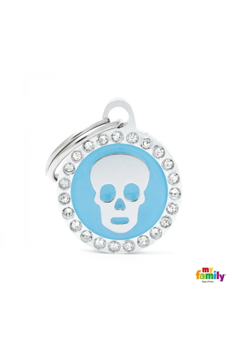 Chapas Gato,Perro  BH28GM06 Glam Calavera  AZ C