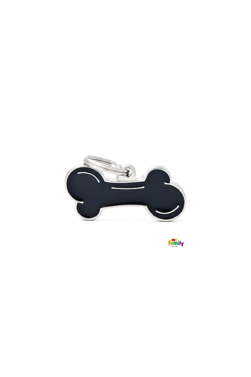 Chapas Perro  BH01BLACK Hueso XL NG