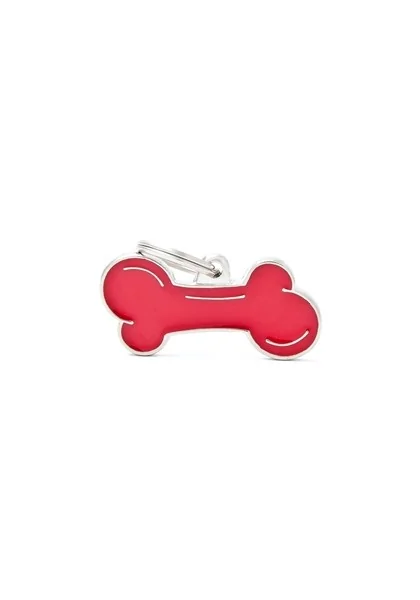 Chapas Perro  BH01RED Hueso XL RJ