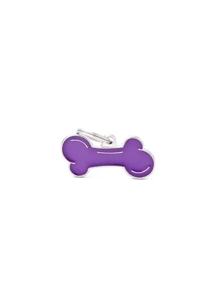 Chapas Perro  MF42BIGPURPLE Classic Hueso Gde LIL