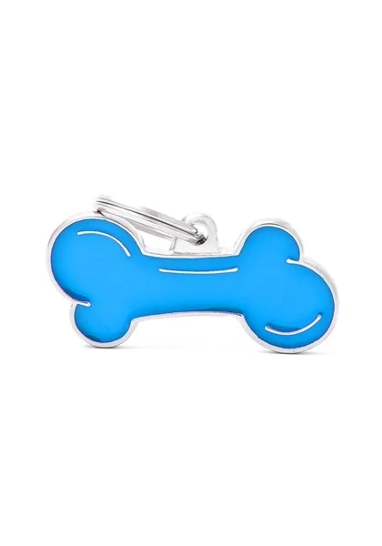 Chapas Perro  MF42BIGLIGHTBLUE Classic Hueso Gde AZ C