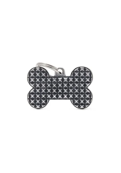 Chapas Perro  BH01CBOB Hueso Bronx Studs Gde