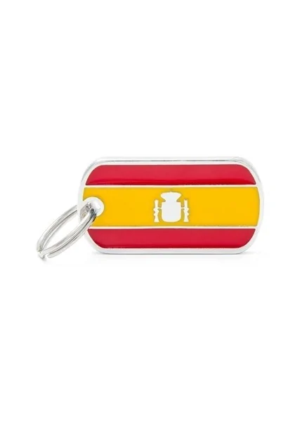 Chapas Gato,Perro  FLESP01 Bandera España