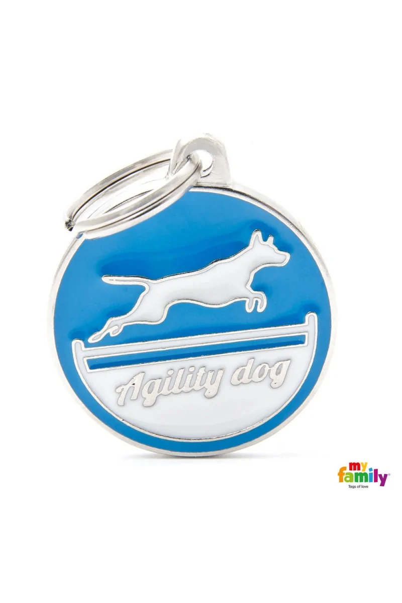 Chapas Perro  CH15BLUE Perro Agility AZ *DX*