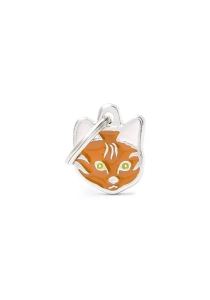 Chapas Gato,Perro  Mf37Norange Gato Europeo Pelo Corto Rojo