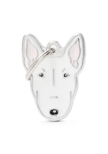 Chapas Perro  Mf21Nwhite Bull Terrier Blanco