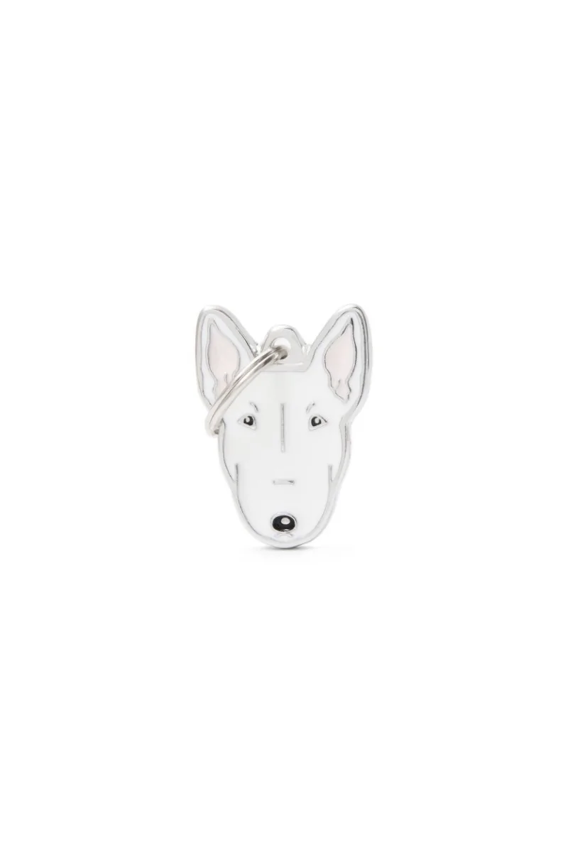 Chapas Perro  Mf21Nwhite Bull Terrier Blanco