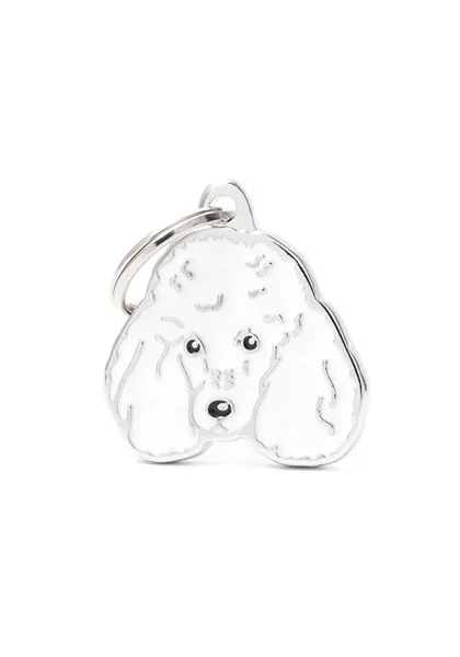 Chapas Perro  Mf20Nwhite Caniche Blanco