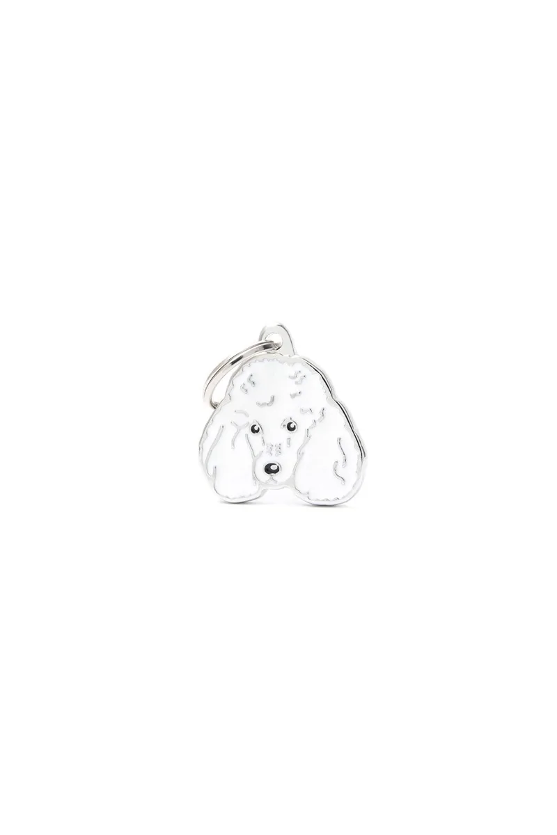 Chapas Perro  Mf20Nwhite Caniche Blanco