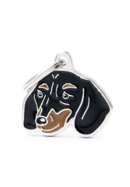 Chapas Perro  Mf19Nblack Teckel Negro