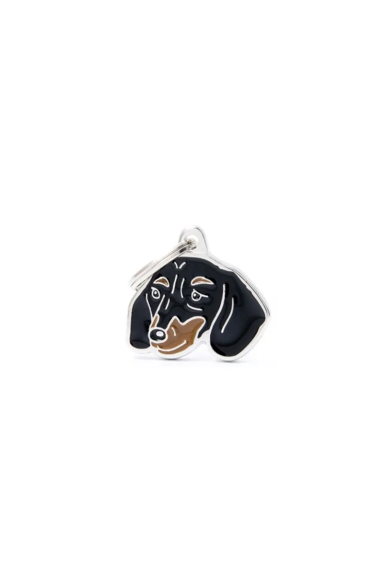 Chapas Perro  Mf19Nblack Teckel Negro