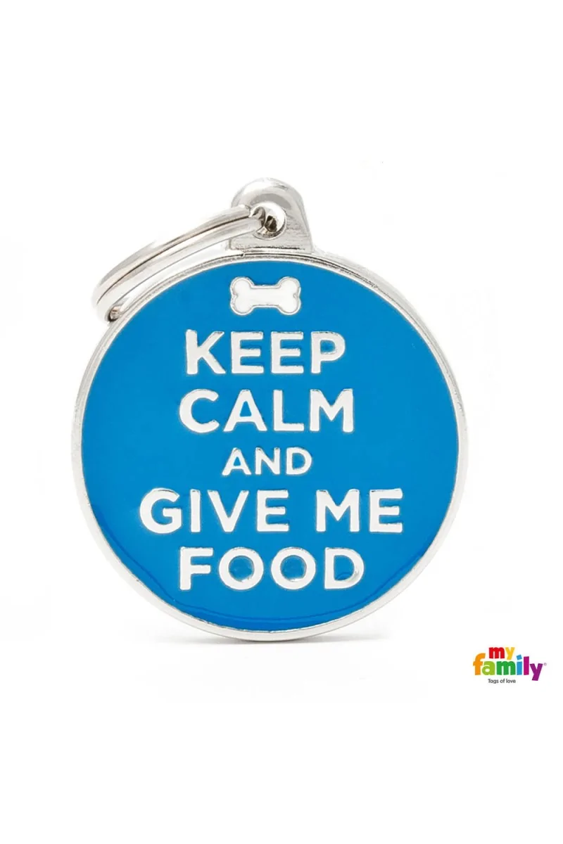 Chapas Perro  CH17KEEPFOOD Keep Calm/Food