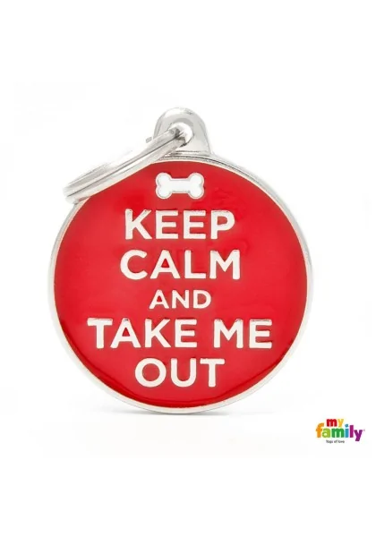 Chapas Perro  CH17KEEPOUT Keep Calm And Take Me Out