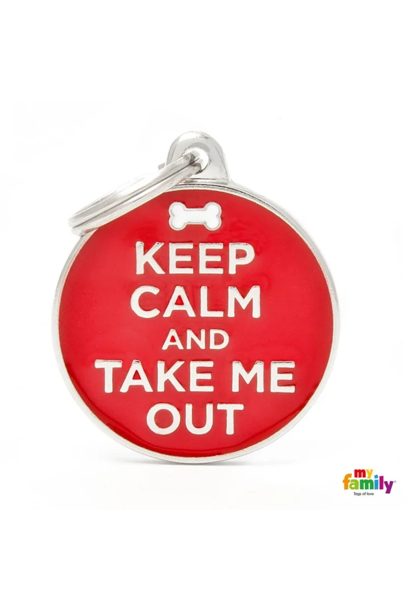 Chapas Perro  CH17KEEPOUT Keep Calm And Take Me Out