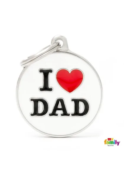 Chapas Gato,Perro  CH17LOVEDAD I Love Dad