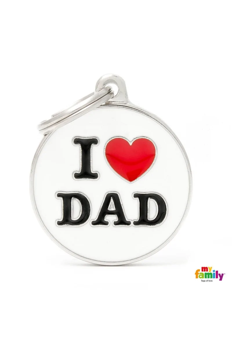 Chapas Gato,Perro  CH17LOVEDAD I Love Dad