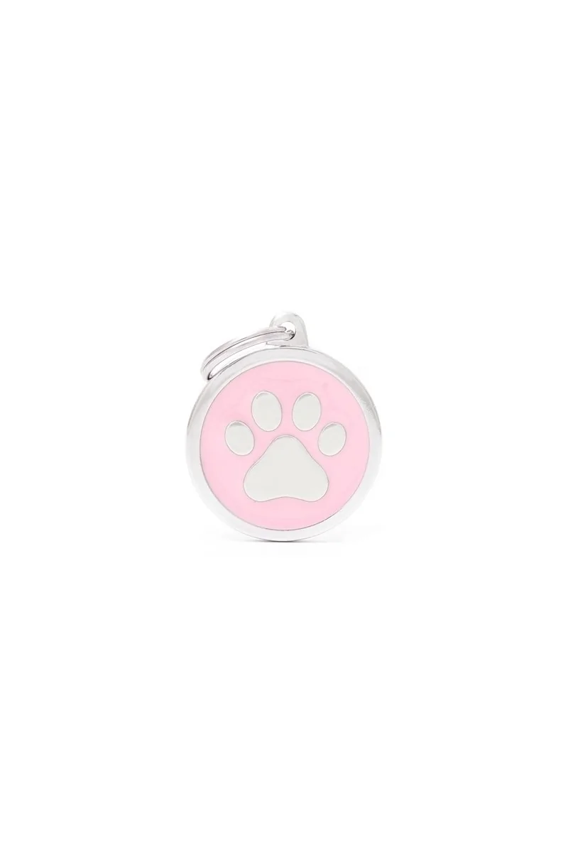 Chapas Perro  CH17PINKPAW Medalla Huella Gde RS