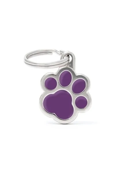 Chapas Gato,Perro  MF41PURPLE Huella Gato VL