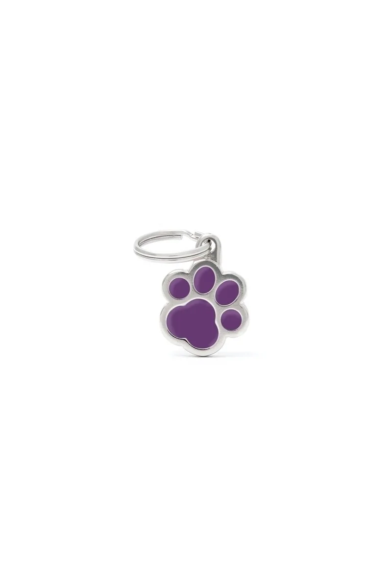 Chapas Gato,Perro  MF41PURPLE Huella Gato VL