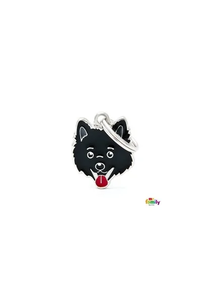 Chapas Perro  MF29BLACK Spitz Italiano NG