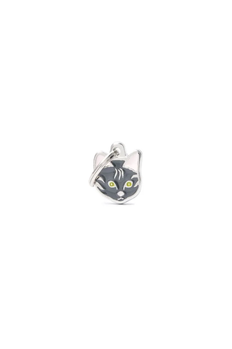 Chapas Gato  Mf37N Gato Europeo Pelo Corto Gris