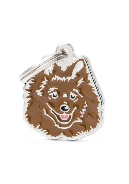 Chapas Perro  Mf29Nbrown Italian Spitz Marron