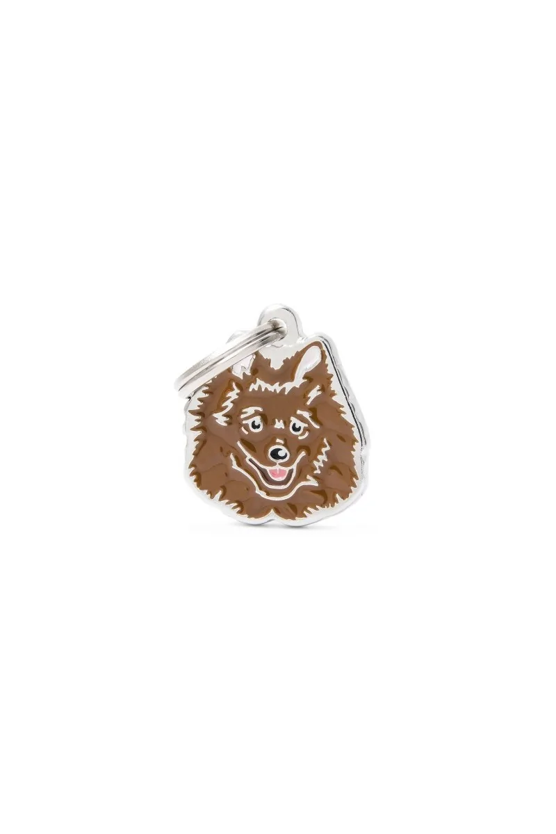 Chapas Perro  Mf29Nbrown Italian Spitz Marron