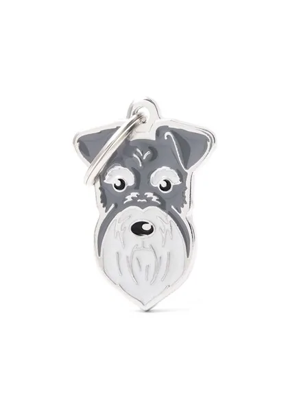 Chapas Perro  MF27NGREY Schnauzer Gris