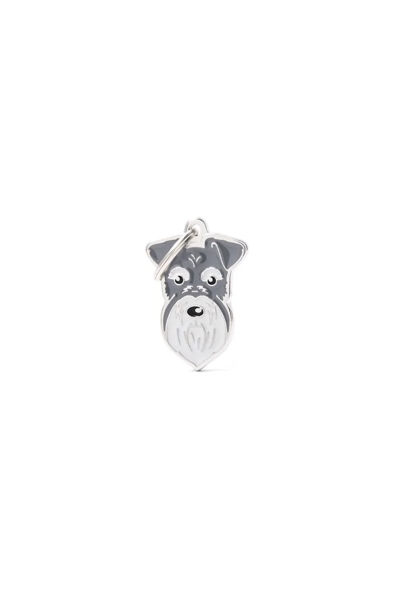 Chapas Perro  MF27NGREY Schnauzer Gris