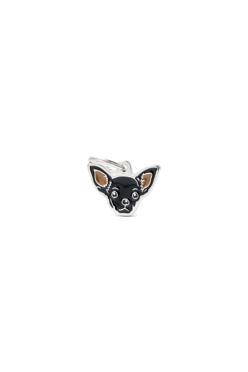 Chapas Perro  Mf23Nblack Chihuahua Negro