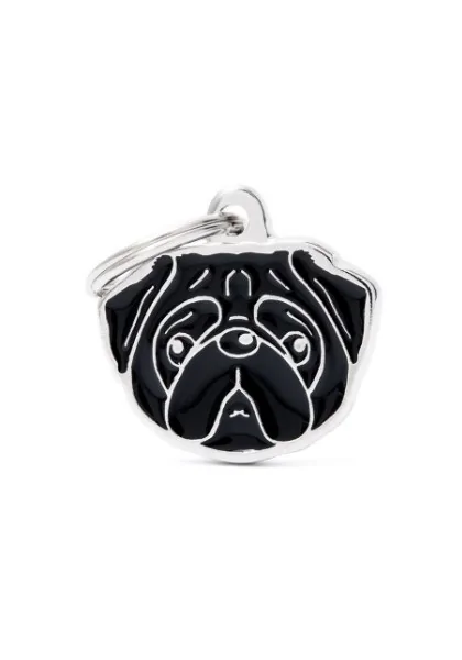 Chapas Perro  Mf18Nblack Pug Negro