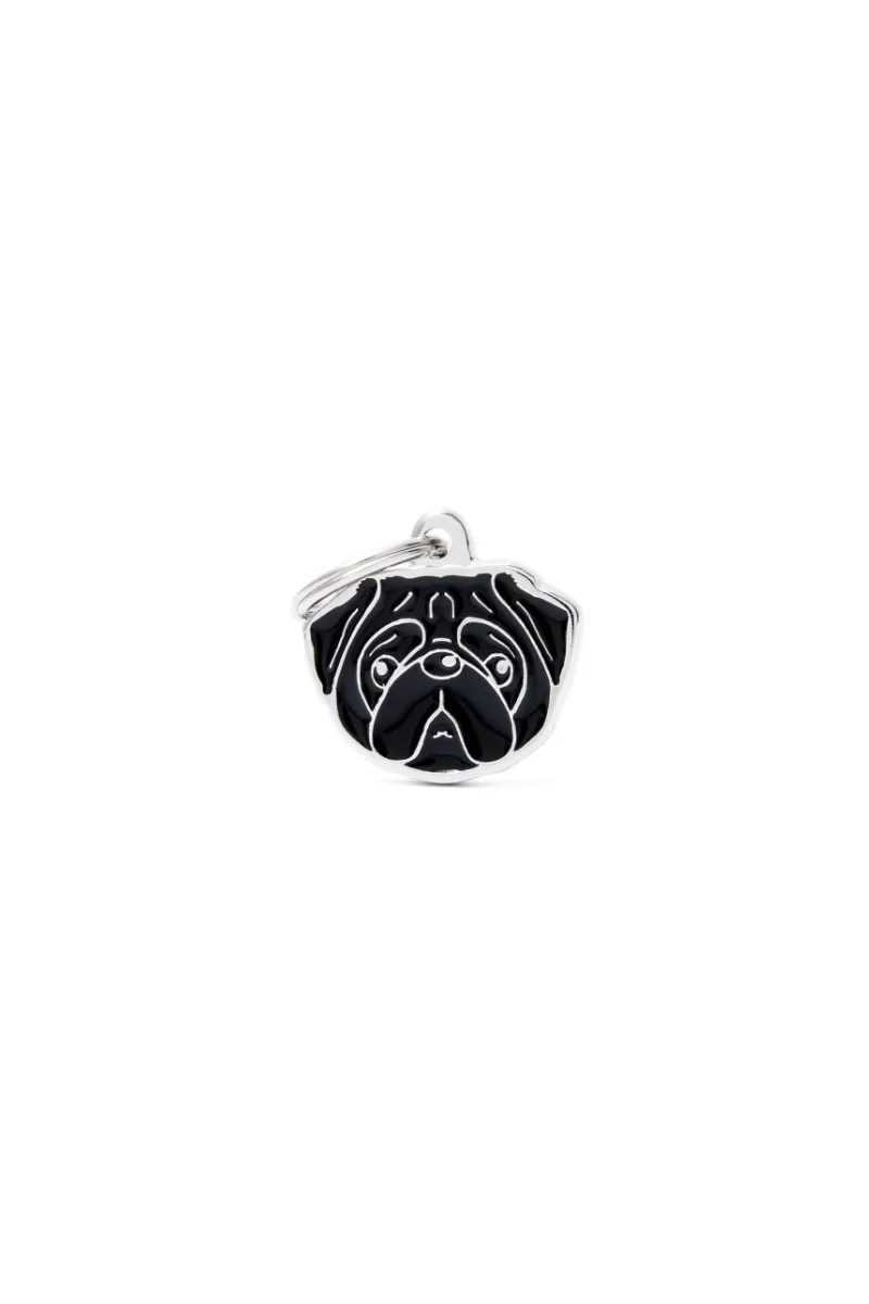 Chapas Perro  Mf18Nblack Pug Negro