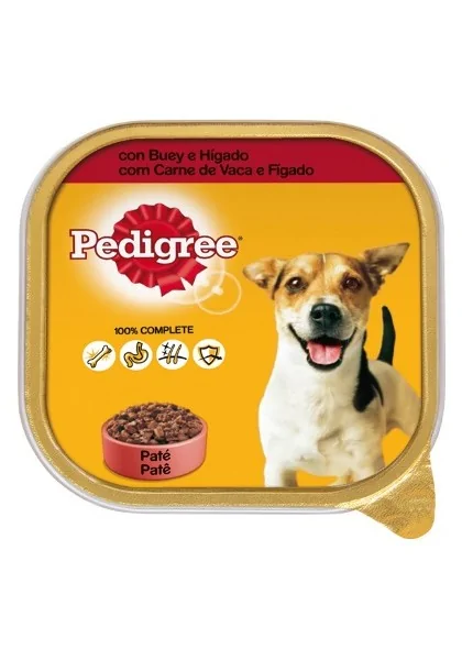 Comida Húmeda Perro Adulto Pedigree Wet Buey/Higado  Small D 300Gr