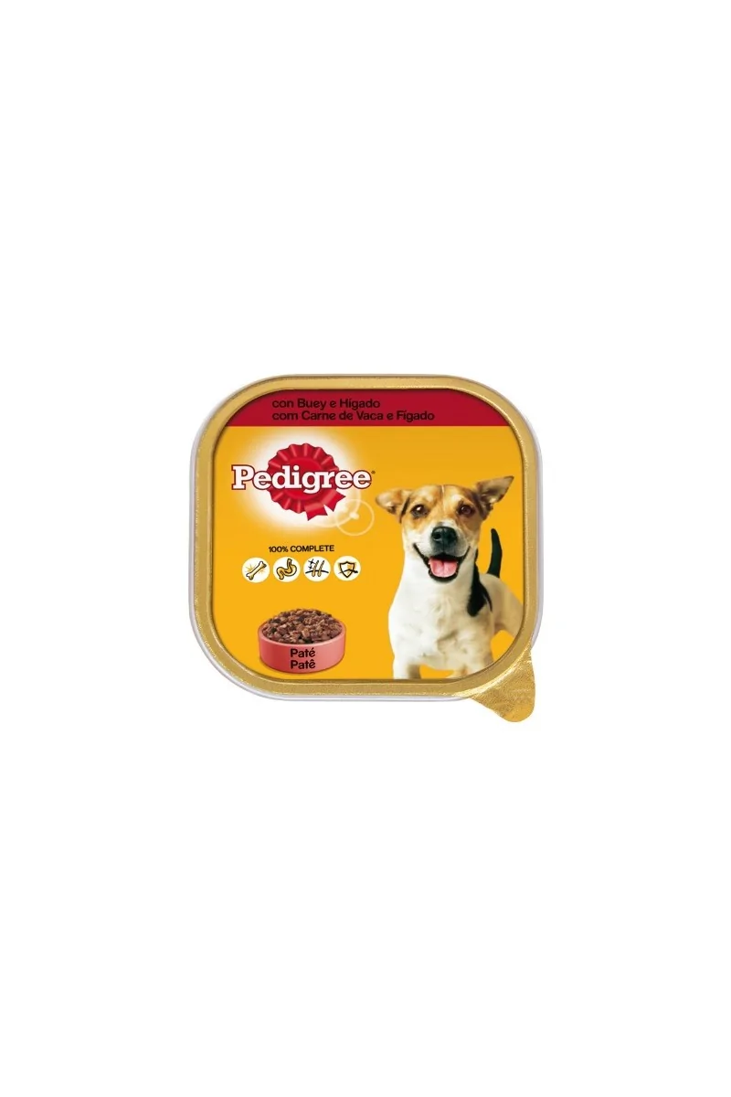 Comida Húmeda Perro Adulto Pedigree Wet Buey/Higado  Small D 300Gr