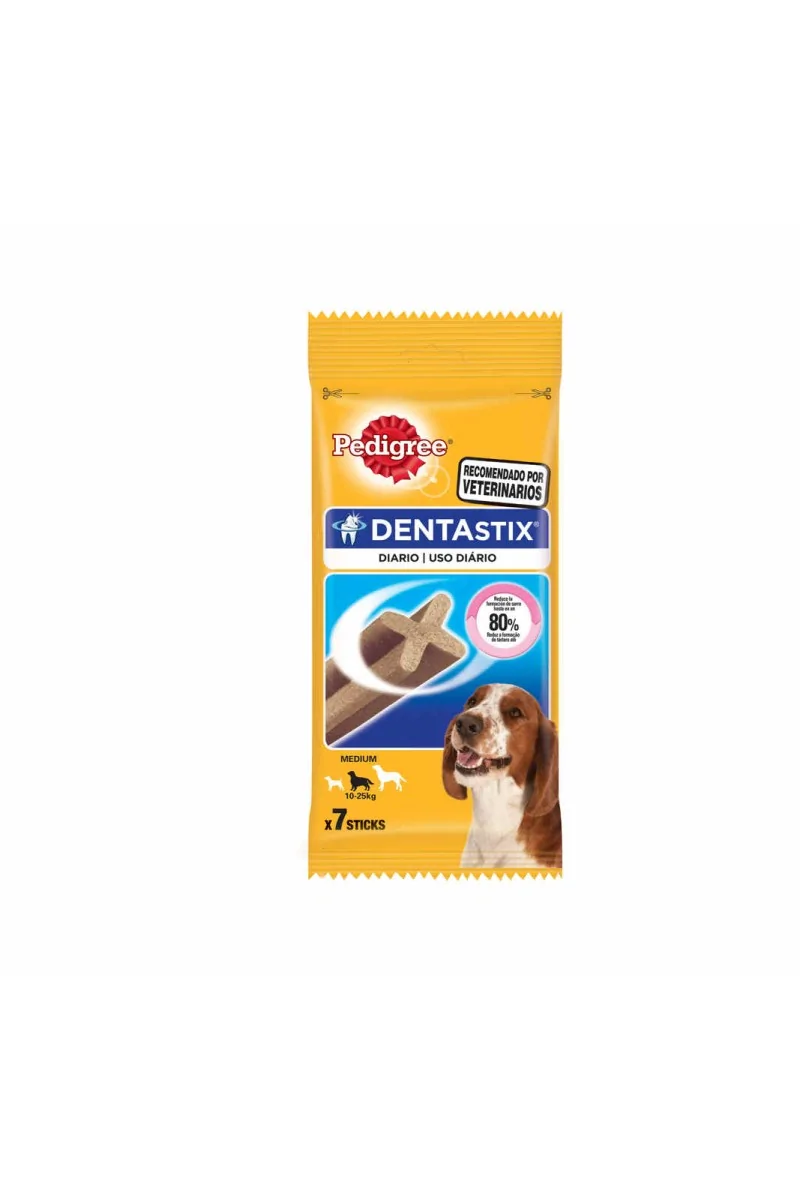 Suplemento Dental Perro  Pedigree Dentastix Razas Medianas 180gr 7 pz