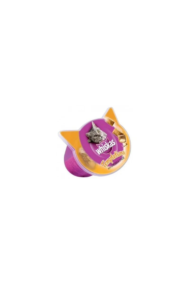 Premio Gato  Whiskas Temptations Pollo y queso 60gr