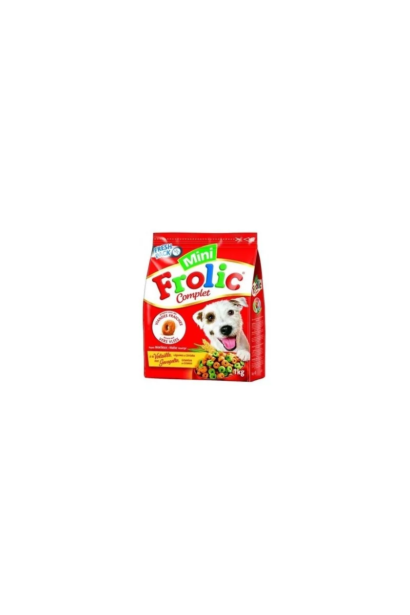 Comida Seca Perro  Frolic Mini Perros Pequeños Aves 1Kg