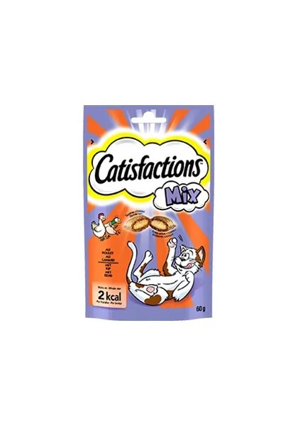 Premio Gato  Catisfactions Mix Pollo&Pato 60gr