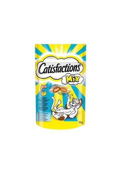 Premio Gato  Catisfactions Mix Queso&Salmon 60gr