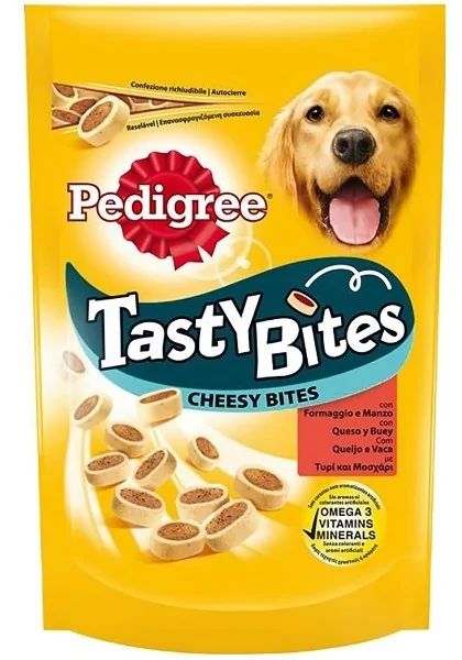 Suplemento Premio Perro  Pedigree Tasty Bites Cheesy Bites 140gr