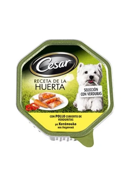 Comida Húmeda Perro Adulto Cesar Receta De La Huerta 150g