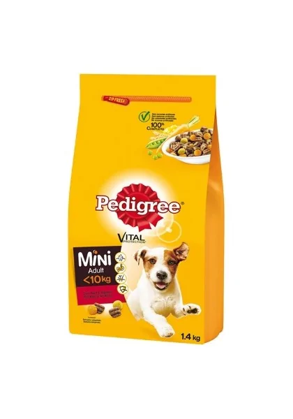 Comida Seca Perro Adulto Pedigree Mini Adult Buey Y Verduras 1,4Kg