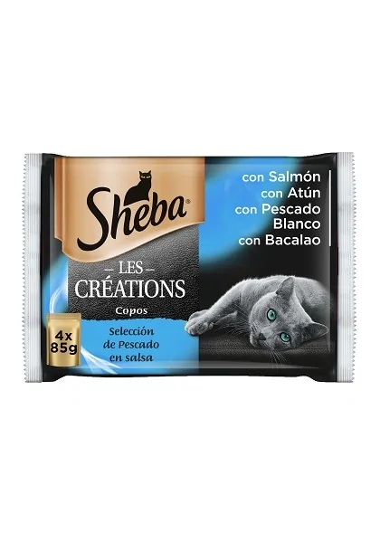 Comida Húmeda Gato  Sheba Craft Collection Pescado 4*85gr