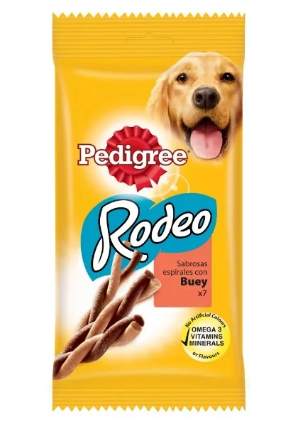 Suplemento Premio Perro  Pedigree Rodeo Buey 7 tiras 122gr