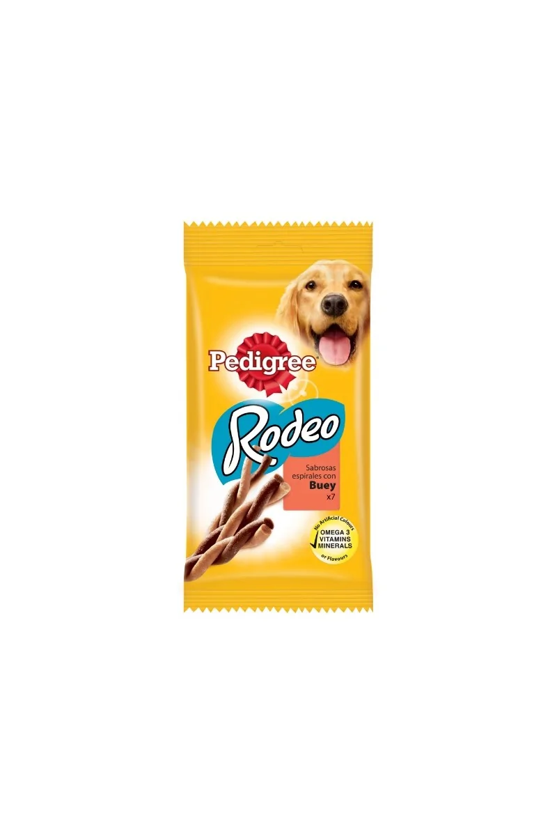 Suplemento Premio Perro  Pedigree Rodeo Buey 7 tiras 122gr